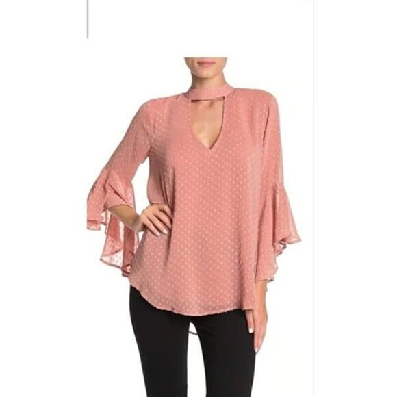 Band of the Free Tops - Band of Gypsies Petal Pink Bell Sleeve Cottagecore Boho chic Fairycore Coquette